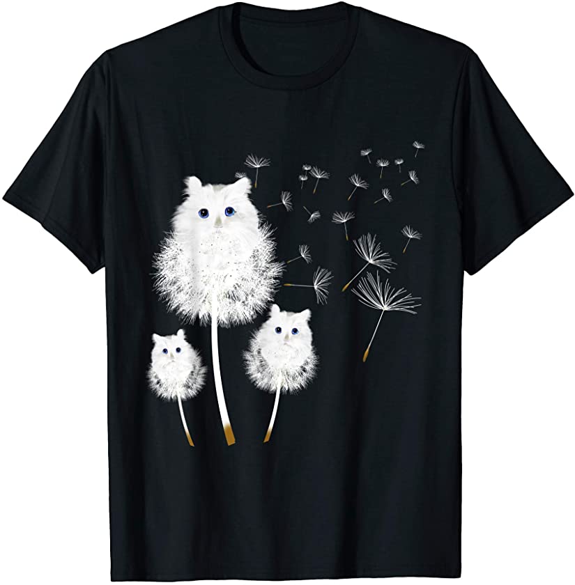 Dandelion Cat – Best Kitten Kitty Paw Pet Lover Gift T-Shirt