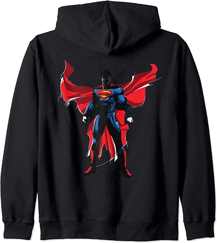 US DC Batman V Superman Superman Character Cape 01 Zip Hoodie