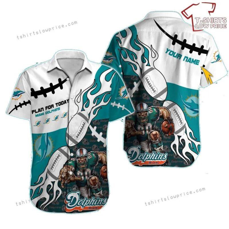 Miami Dolphins Hawaiian Shirt Nfl Football Personalized Cheap Hawaiian Shirt For Mens Womens