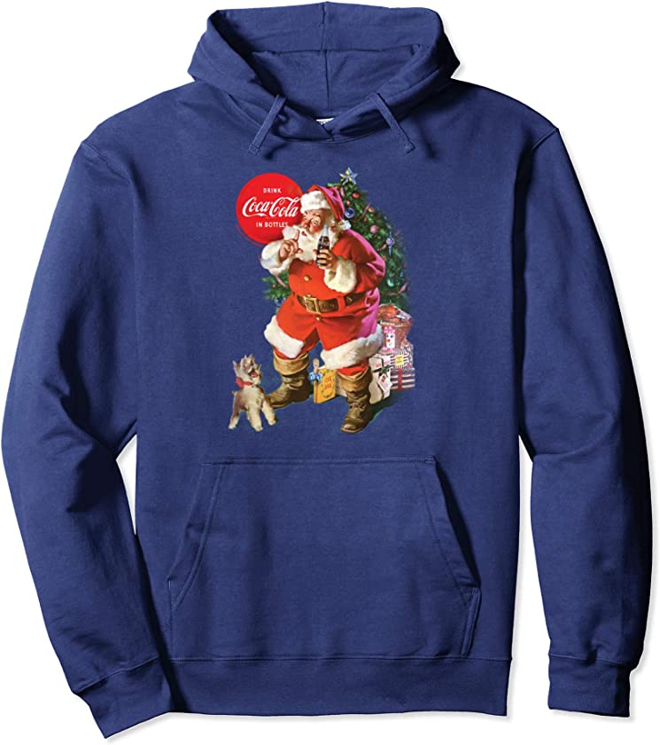 Christmas Santa Claus Puppy Pullover Hoodie