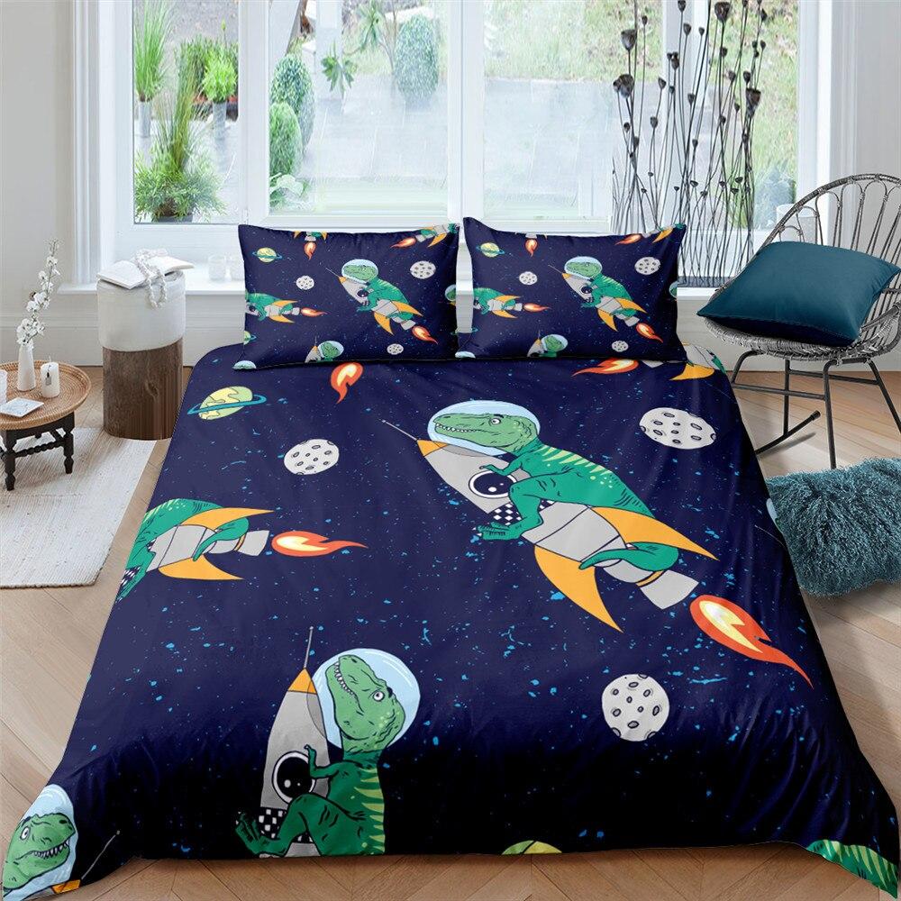 T-Rexket 3 Pcs Quilted Comforter Set