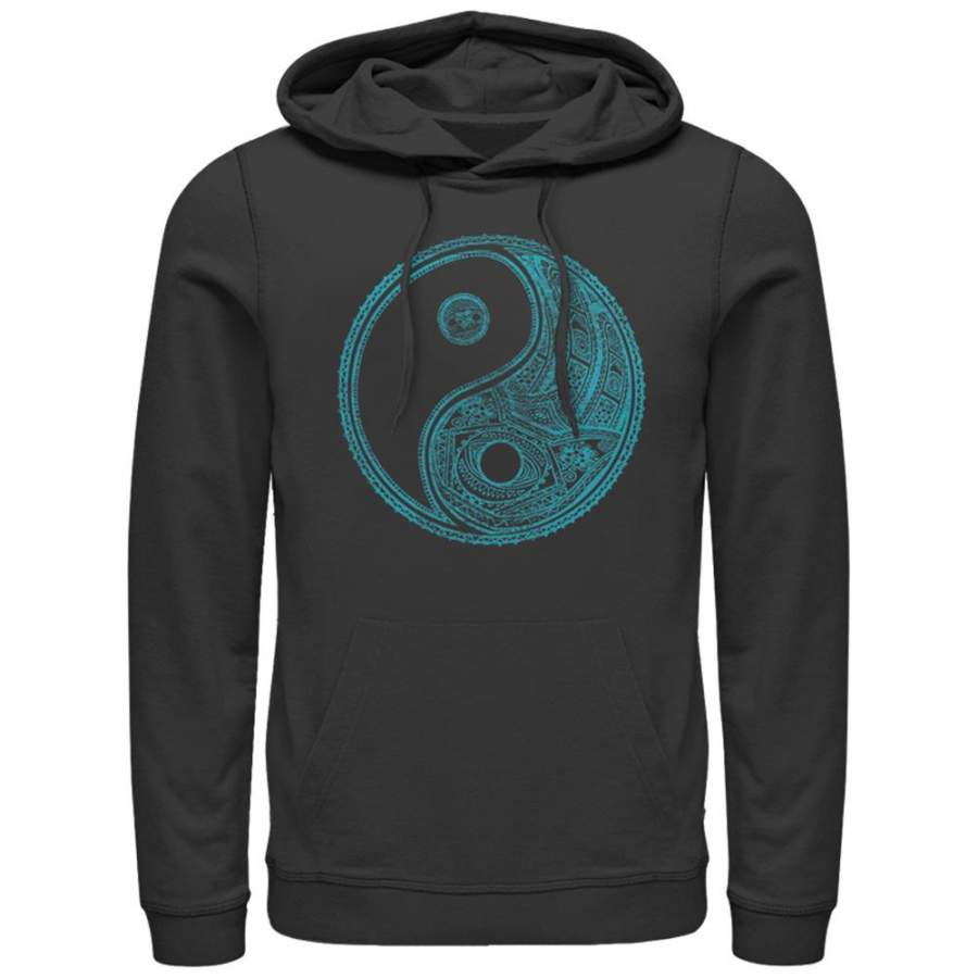 Lost Gods Women’s Henna Yin Yang  Lightweight Hoodie Black S