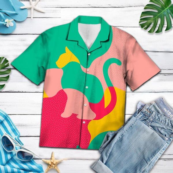 Amazing Colorful Cat H7841 – Hawaiian Shirt