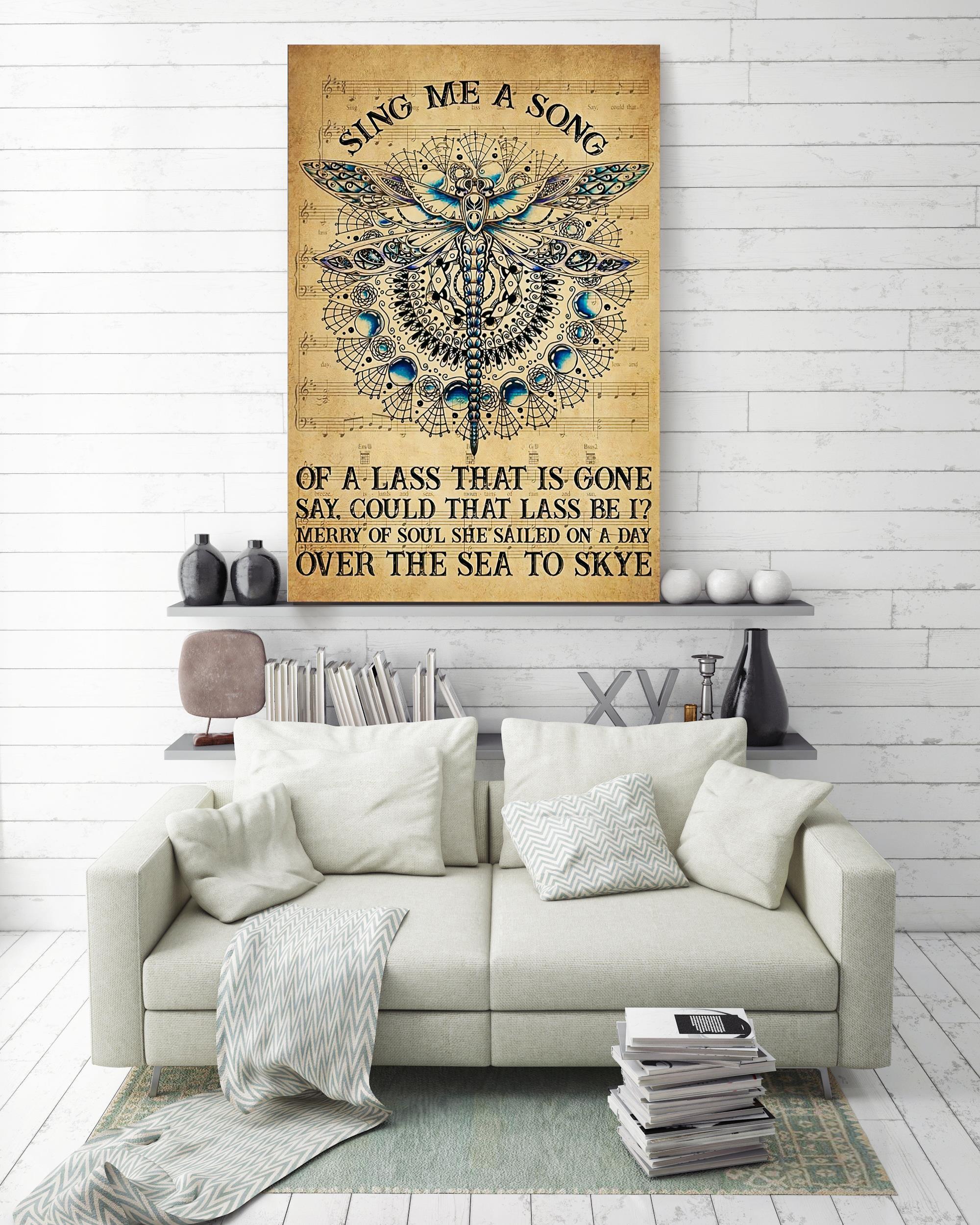 Sing Me A Song Lyrics Song Vintage Wall Art For Home Decor Housewarming ...
