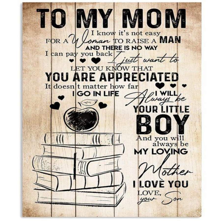 TO MY MOM, I ALWAYS LOVE YOU Vertical Poster IN 2020