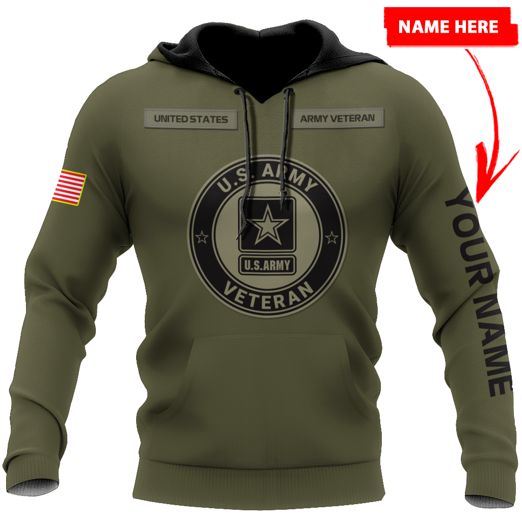 Personalized Name US Army 3D All Over Printed Shirts PD19042103