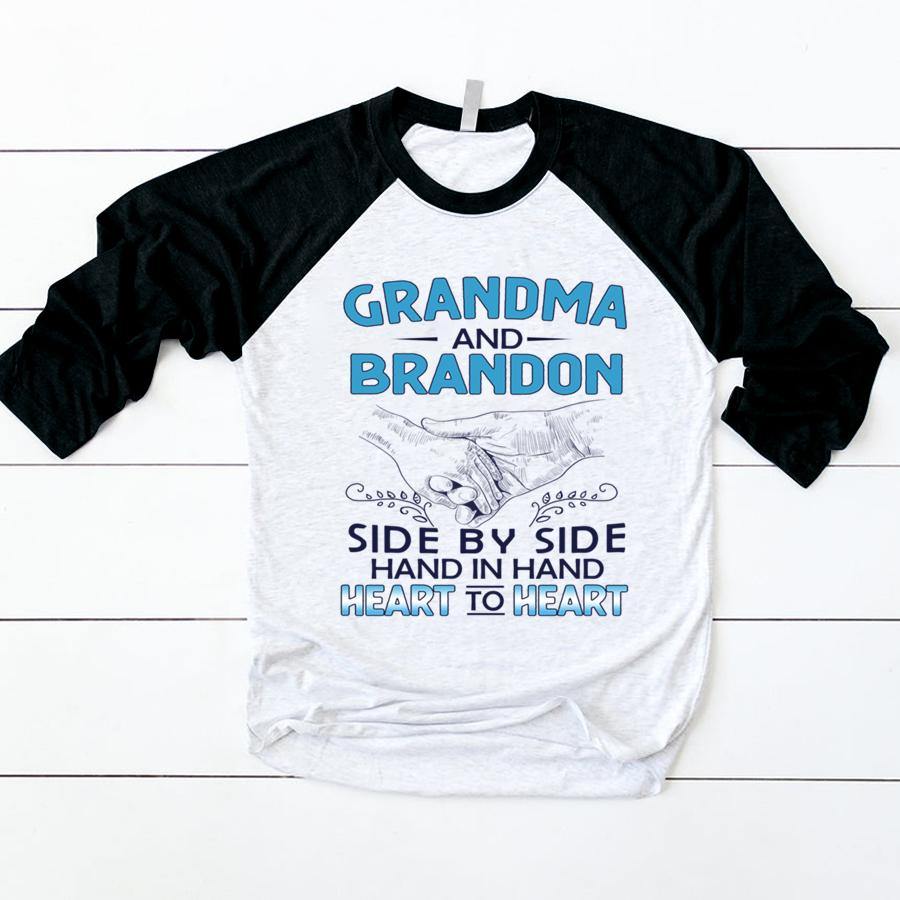 Grandma And Grandson Heart To Heart Shirt