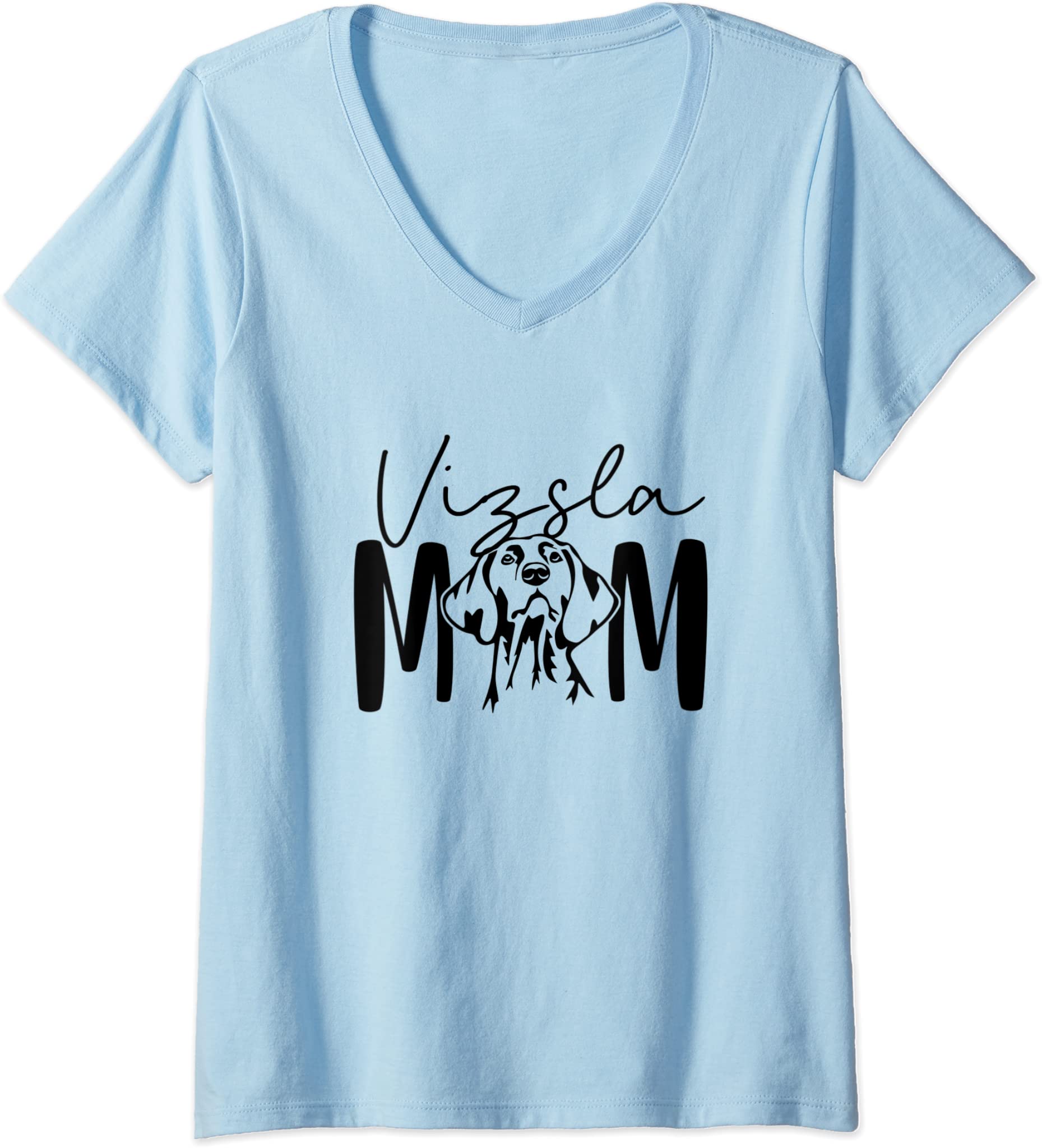 Womens Vizsla Mom Gift For Vizsla Dog Lover Crazy Dog Lady Dog Mama V-Neck