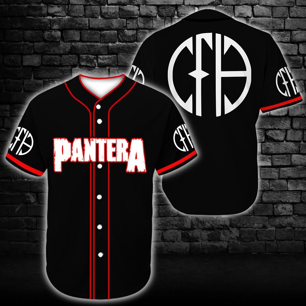 Character Band Pantera Baseball Tee Jersey Shirt Unisex Men Women