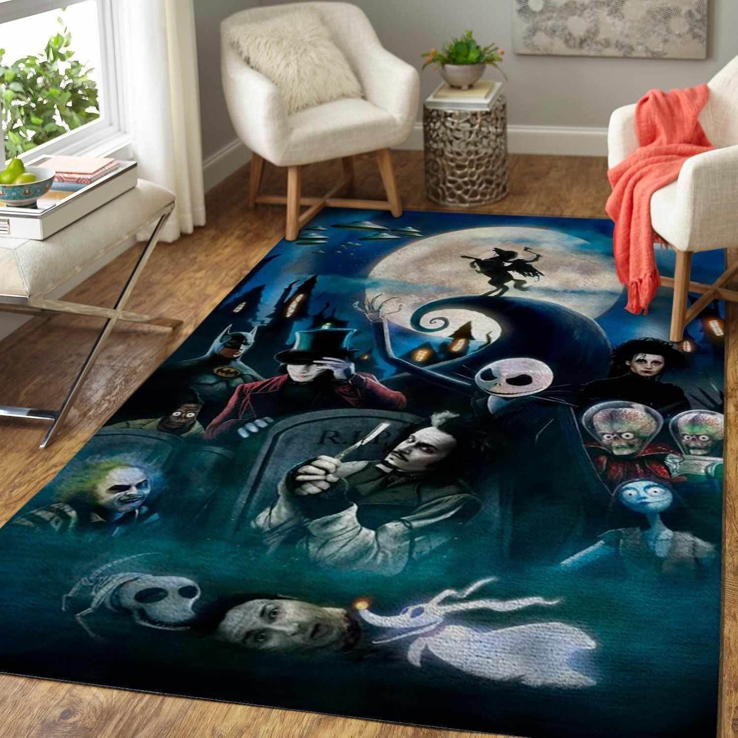 Tim Burton Characters Area  Sku 1367 Rug