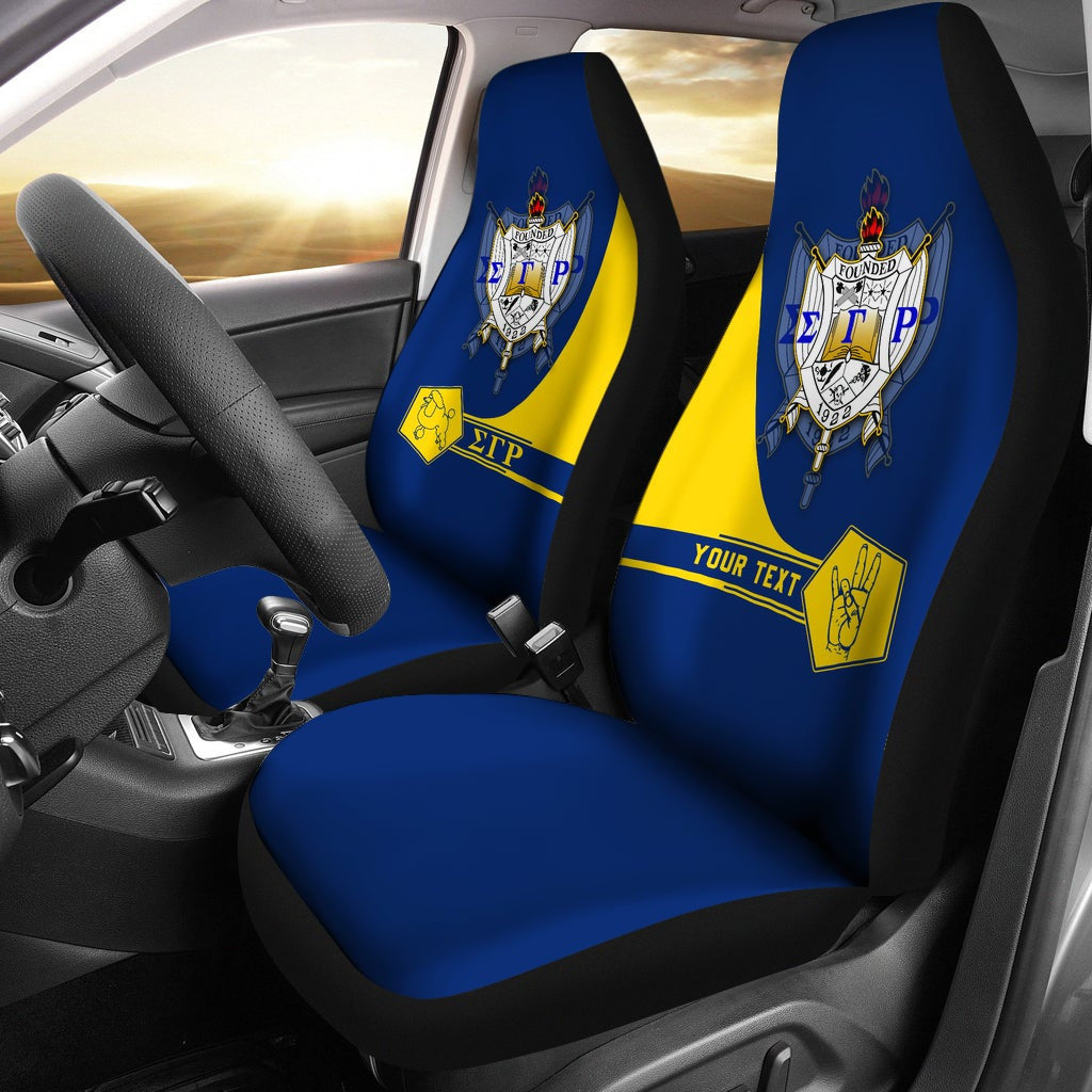 Sorority Car Seat Cover – Personalised Sigma Gamma Rho Car Seat Cover Simple Style