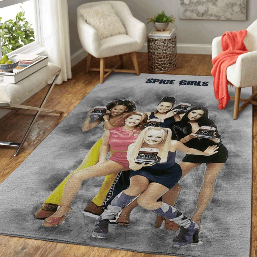 Spice Girls in sketch – Sketch Of Great Musician Art For Fans Area Rug Living Room Carpet Floor Decor