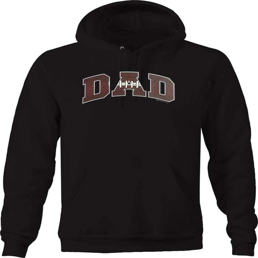 Football Dad Sports Athlete Athletic Touchdown Field Tackle USA Hoodie