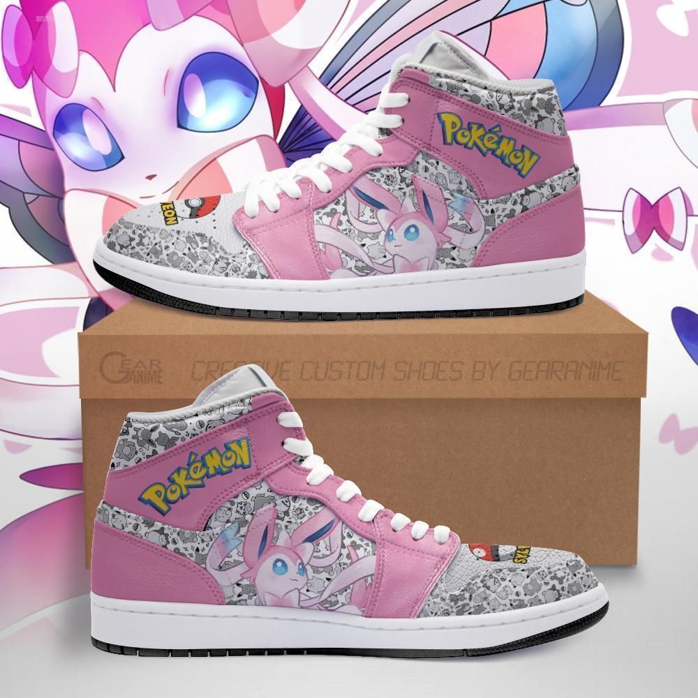 Sylveon Sneakers Cute Pokemon Sneakers Fan PT04 Jordan Sneaker