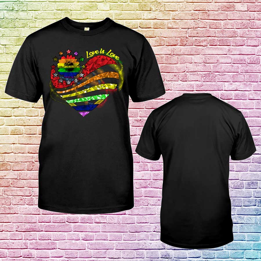 Gaymer T Shirt, Love Pride Love Is Love, Gift For Lesbian, Pride T Shirts