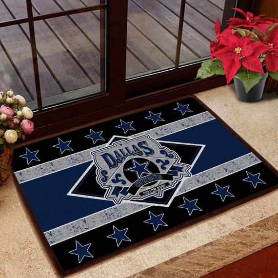 Dallas Cowboys Vintage Design Classic Custom Name Entrance Doormat Rug