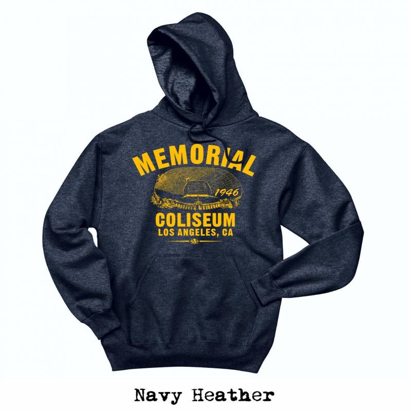 Crushtee Memorial Coliseum 1946 Football Sweatshirt Crewneck or Hoodie Home Of Your Los Angeles Rams and USC Trojans Any 2 Tees For 33 Long Sleeve Hoodie