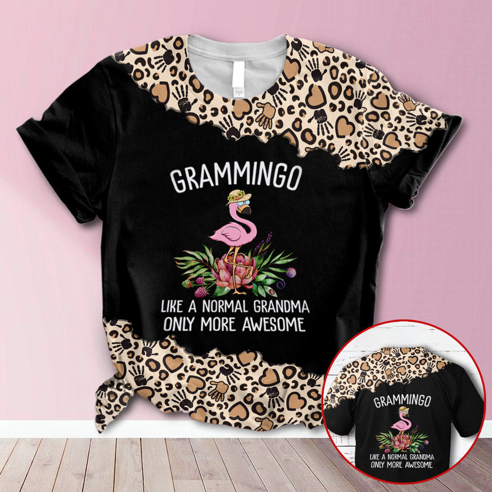 Personalized Grammingo Leopard All Over Print Shirts, 3D Hoodie, Sweatshirt, Shirt And Polo For Grandma Hn98 Trhn