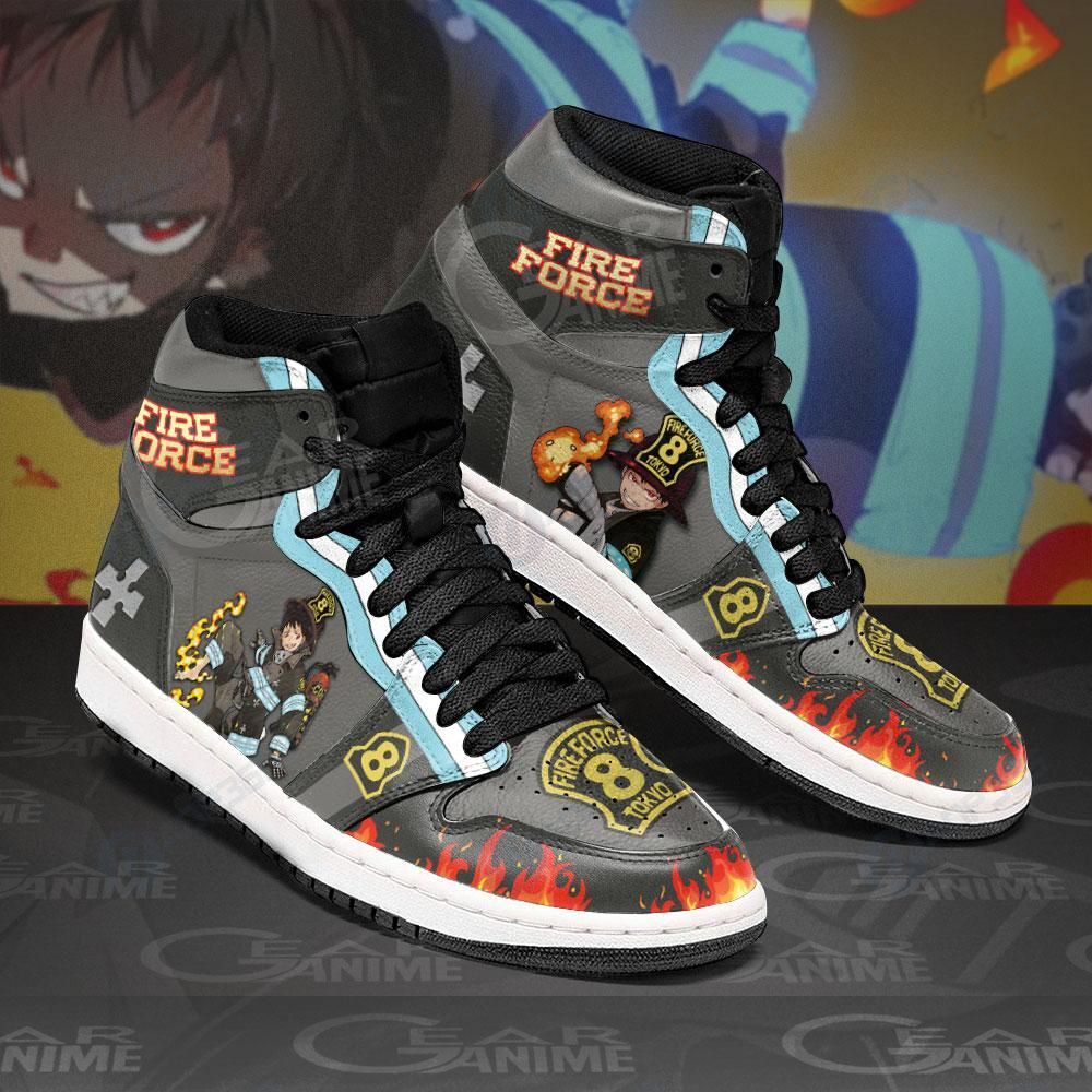 Fire Force Shinra Kusakabe Sneakers Custom Anime Shoes Air Jordan 13 Shoes Hajd2403256