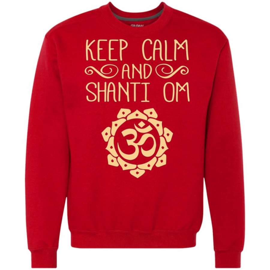 _quot_Keep Calm and Shanti Om_quot_ Meditation _amp_ Yoga Tshirt