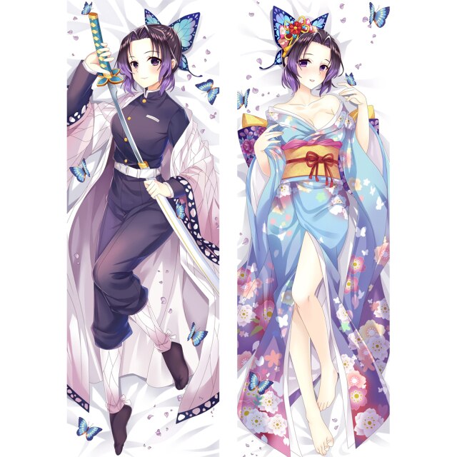 Demon Slayer: Kimetsu No Yaiba – Kochou Shinobu – Double-Sided Anime Dakimakura Pillow Case