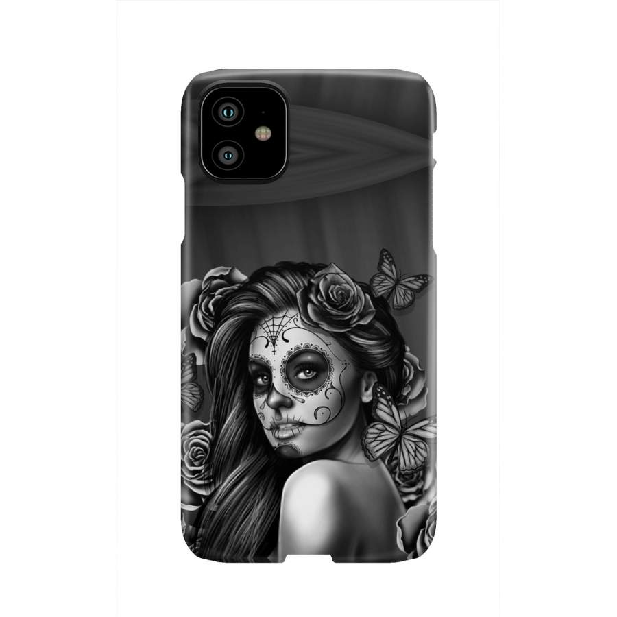Black Calavera Phone Case