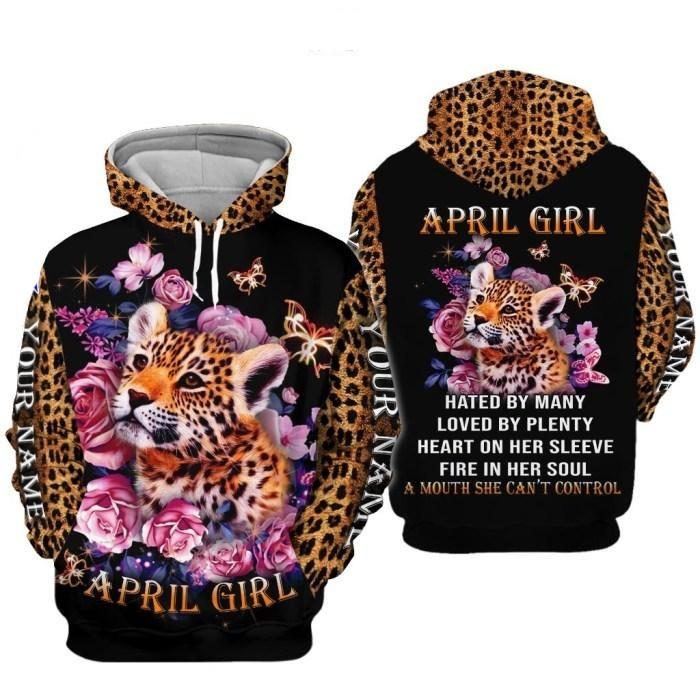 Custom Personalized Birthday April Girl Hoodie