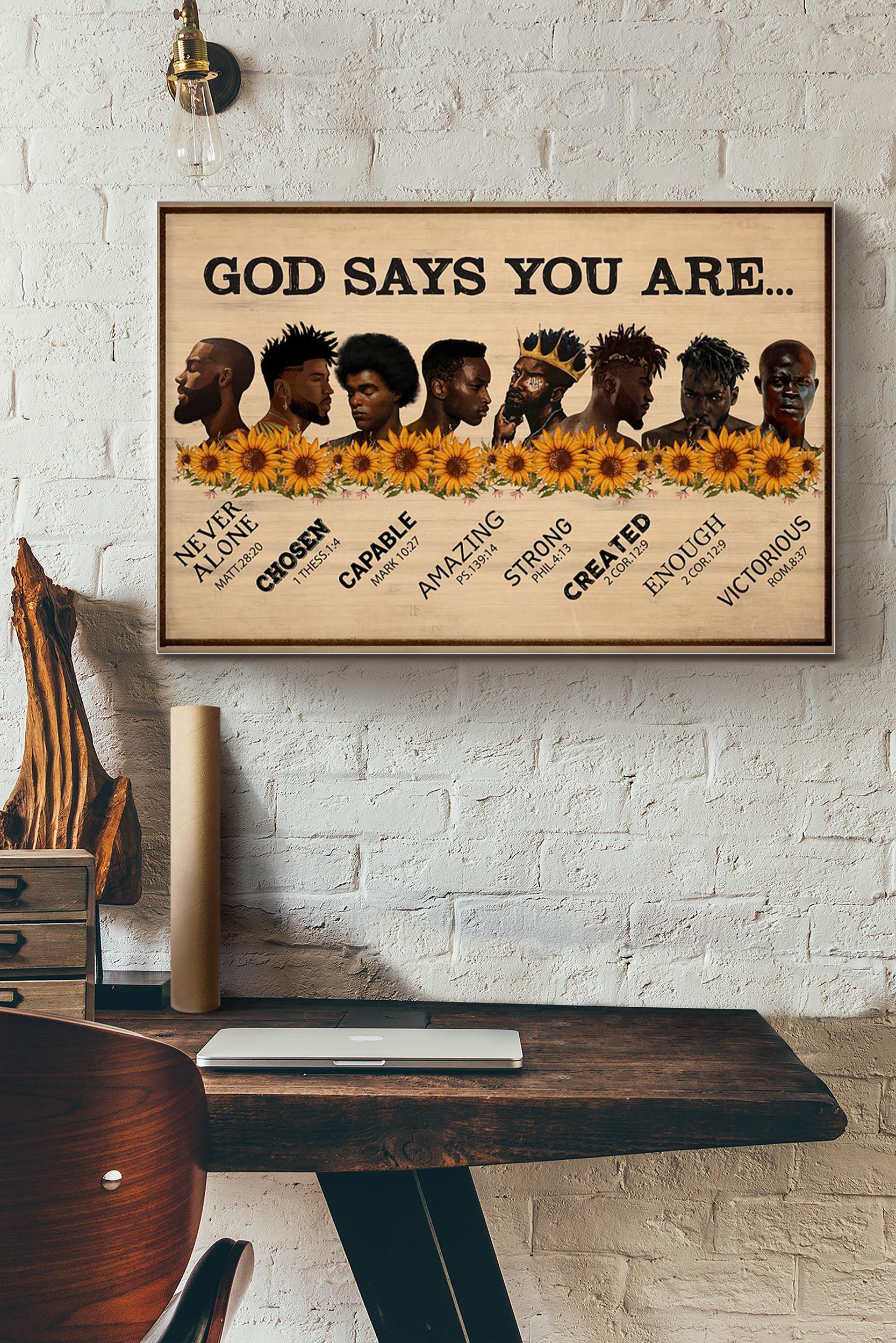 God Say You Are Black King Poster