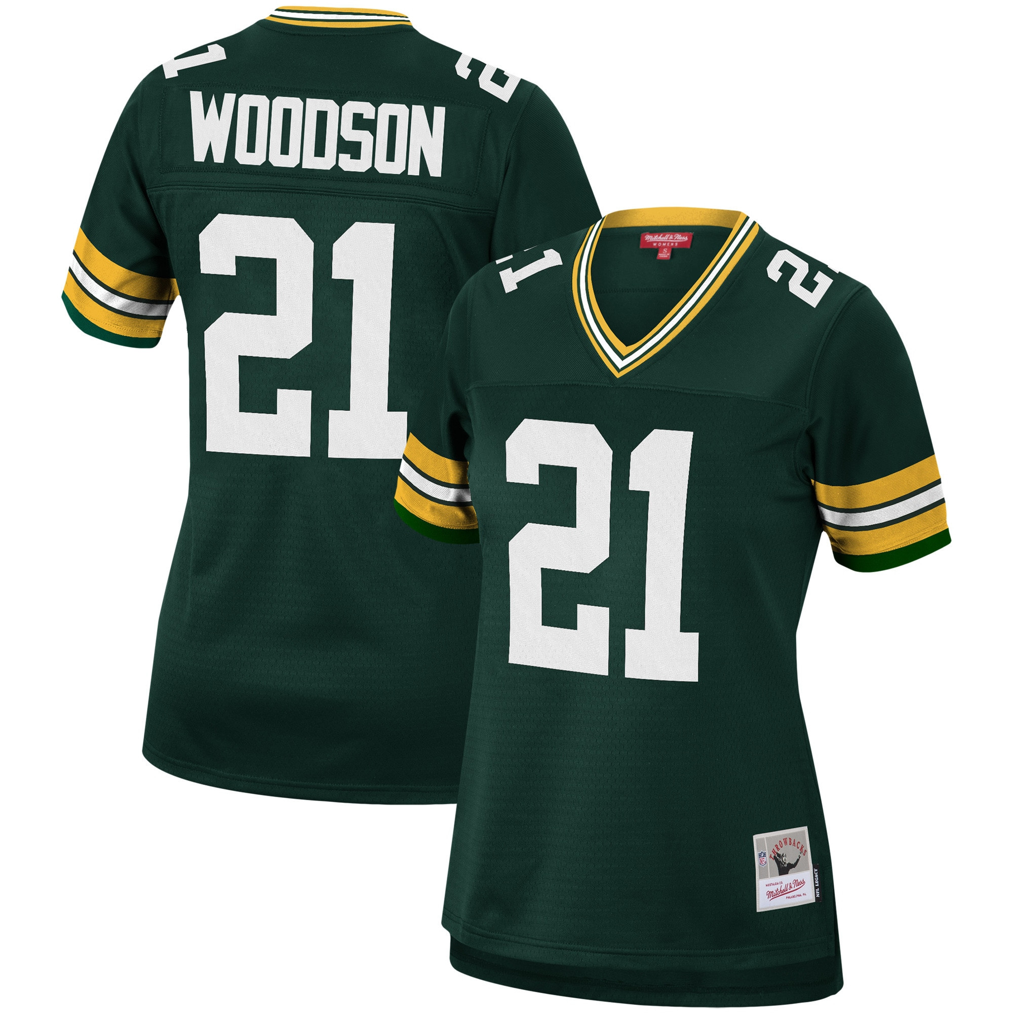 Charles Woodson Green Bay Packers Mitchell & Ness Womens 2010 Legacy Replica Player Jersey – Green NFL