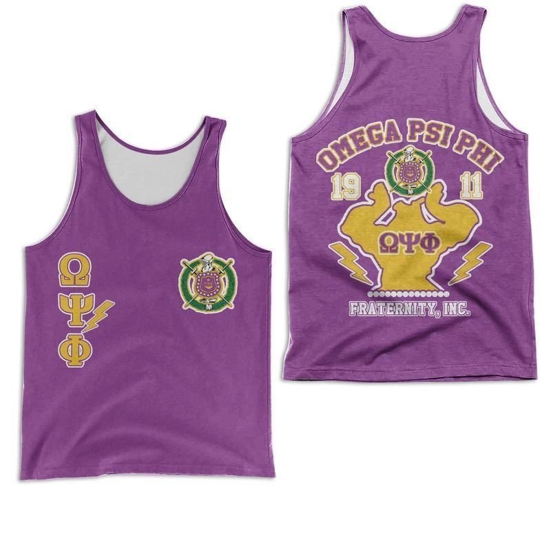 Pearl Omega Psi Phi Hand Sign Tank Top