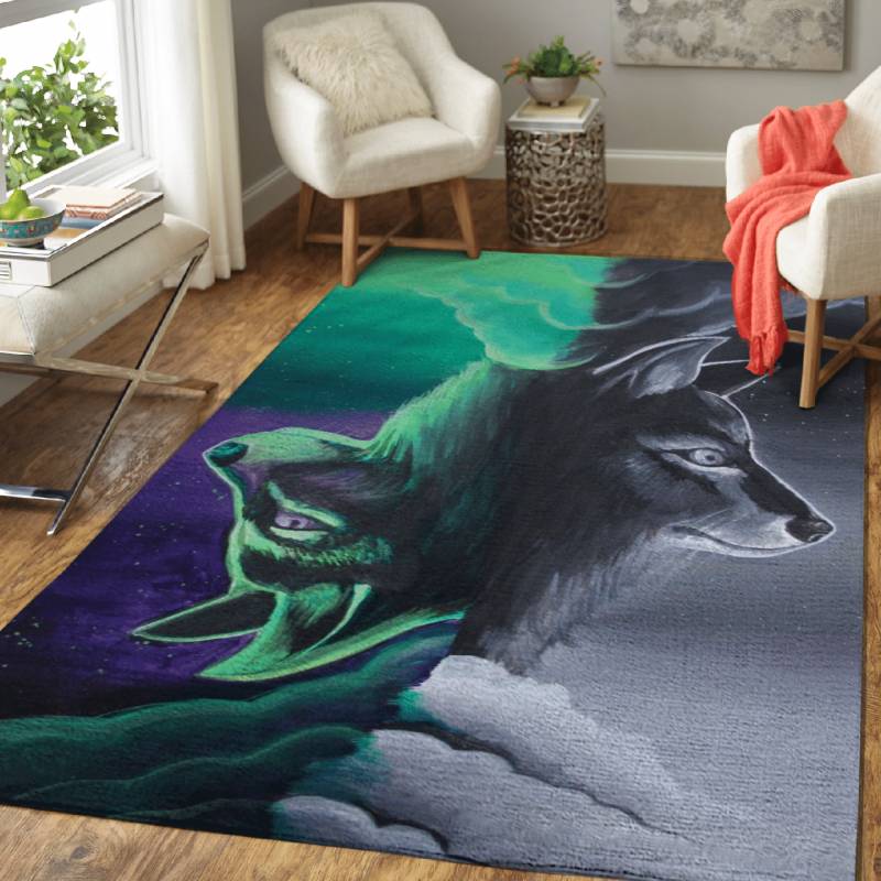 Yin Yang Wolves – Animals And Insects Area Rug Carpet