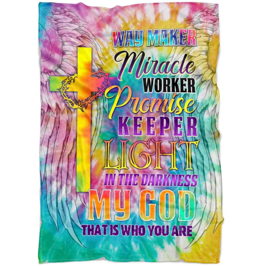 Way Maker Lyrics fleece blanket