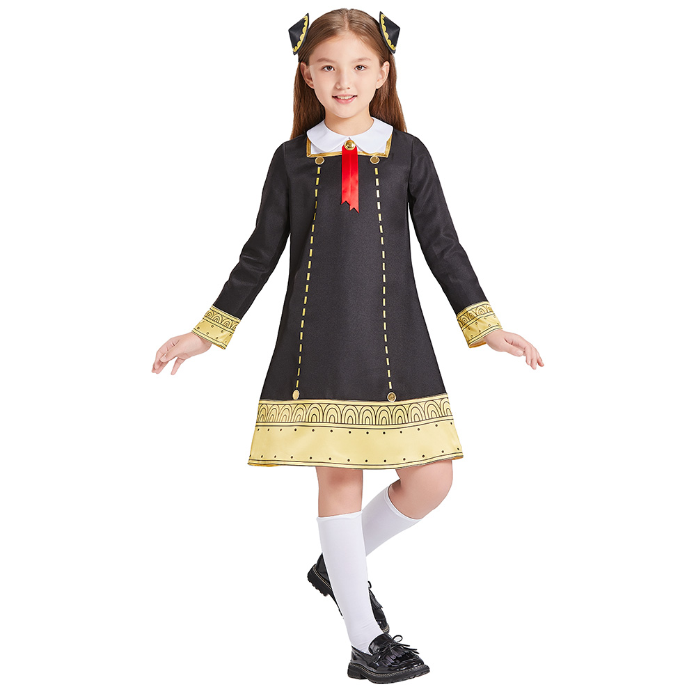 Anime SPY FAMILY Anya Cosplay Costume Loid Forger Outfits Halloween Kids Uniform Suits Outfits alx