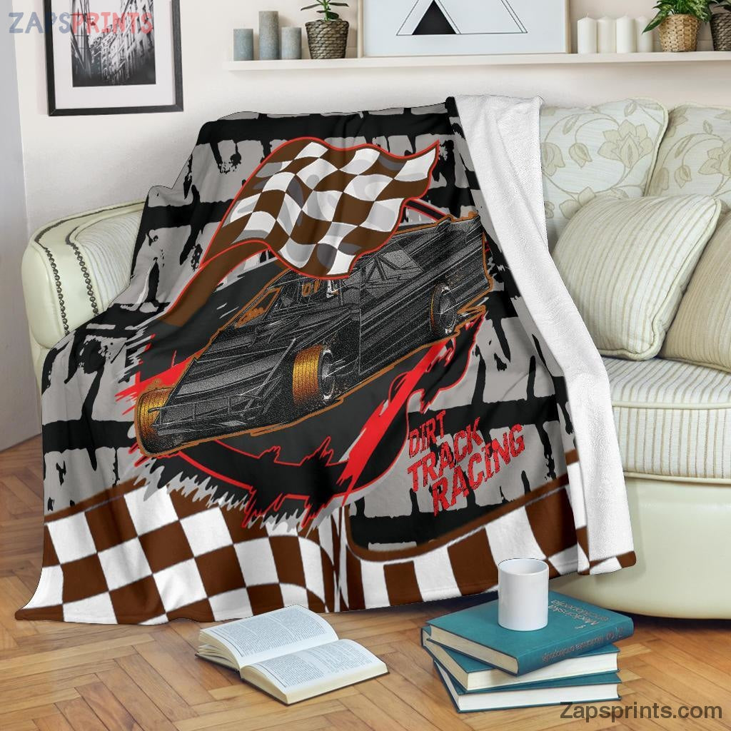 Gift For Racing Lover – Dirt Racing Modified Blanket – Gift For Friends