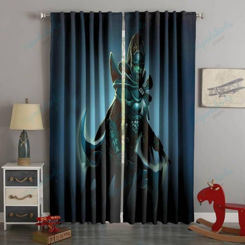 3D Printed Phantom Assassin Dota2 Style Custom Living Room Curtains