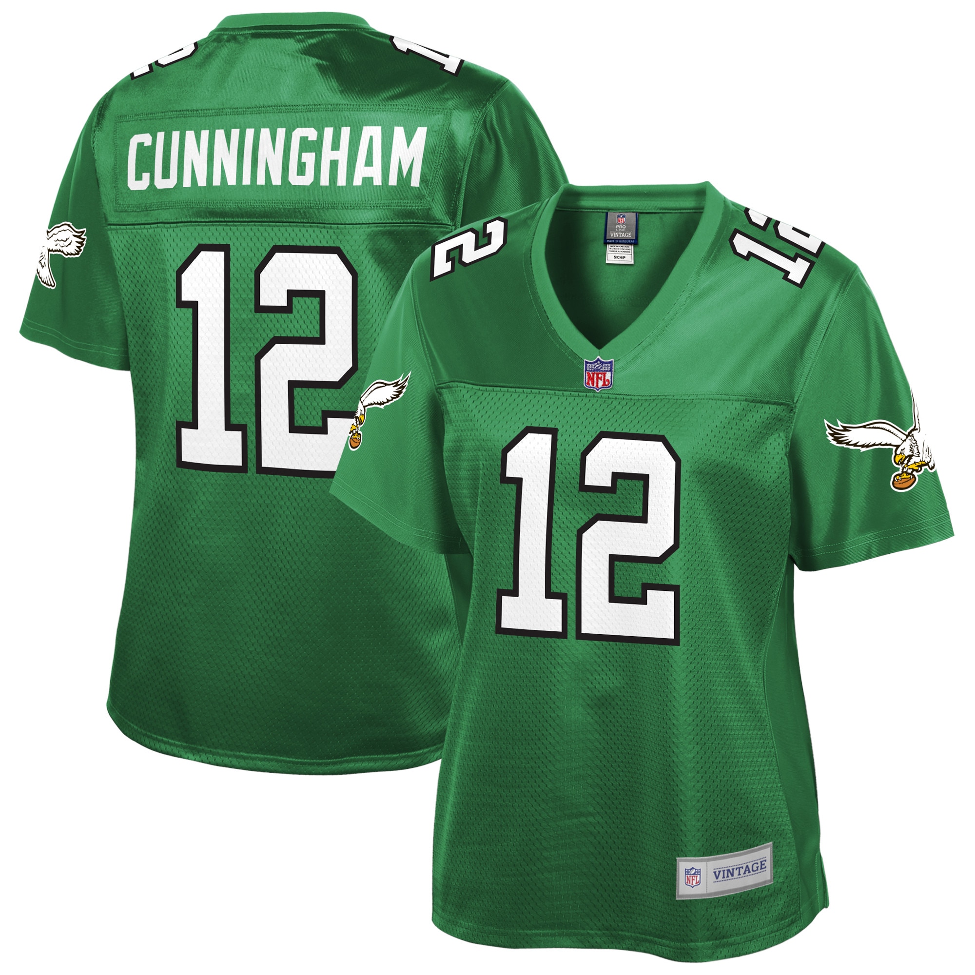 Randall Cunningham Philadelphia Eagles NFL Pro Line Women's Retired Player Replica Jersey – Kelly Green