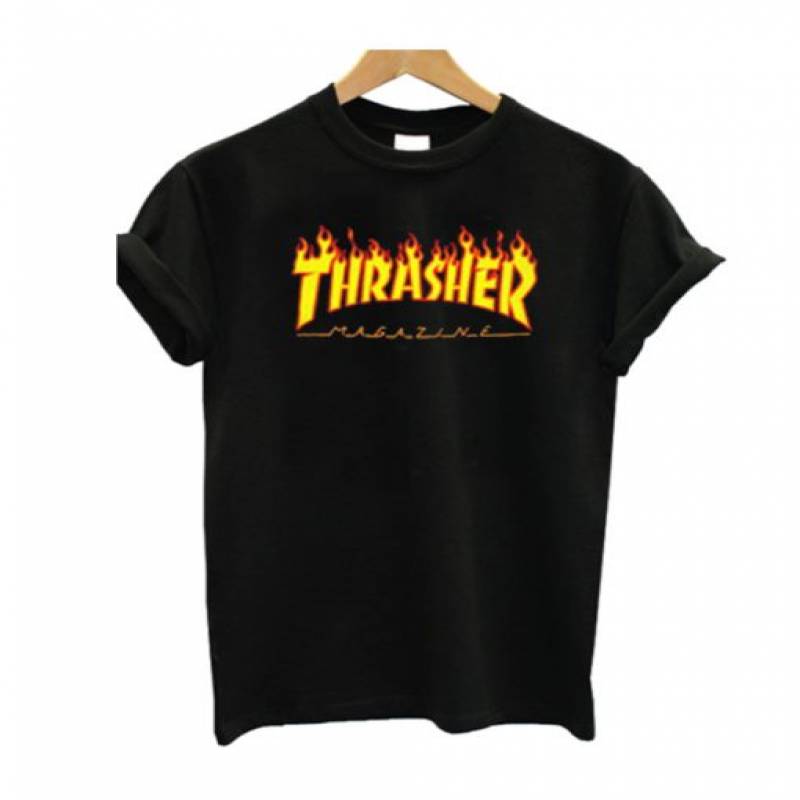 Thrasher aesthetic Flame Logo t shirt