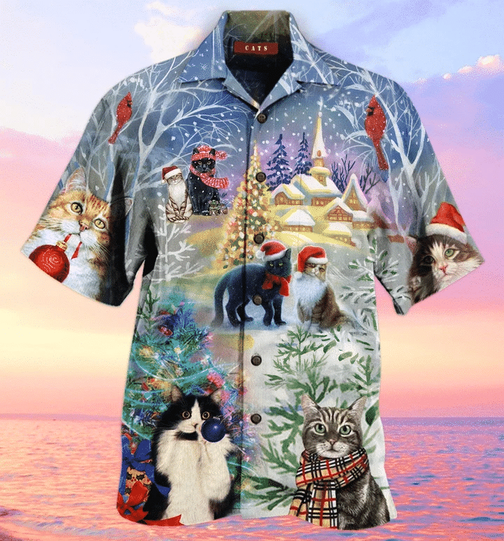 Have A Purry Christmas Cat Hawaii Shirt Unisex Adult Ha27601