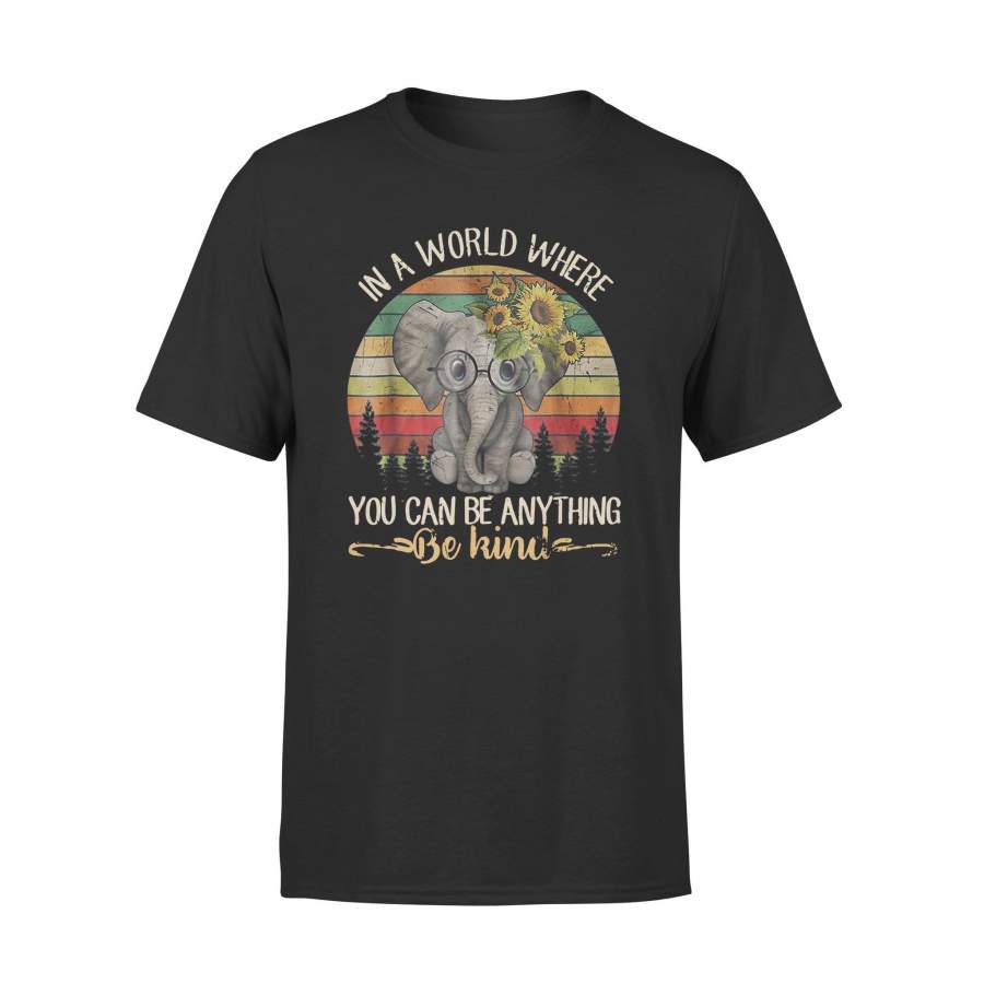 Father’s Day Black In A World Where You Can Be Anything Be Kind Elephant – Standard Tee T-shirt