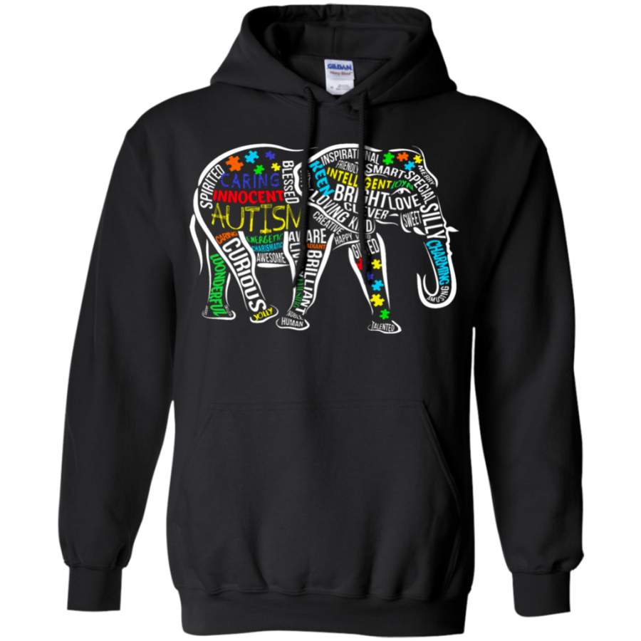 Autism Awareness Elephant Pullover Hoodie