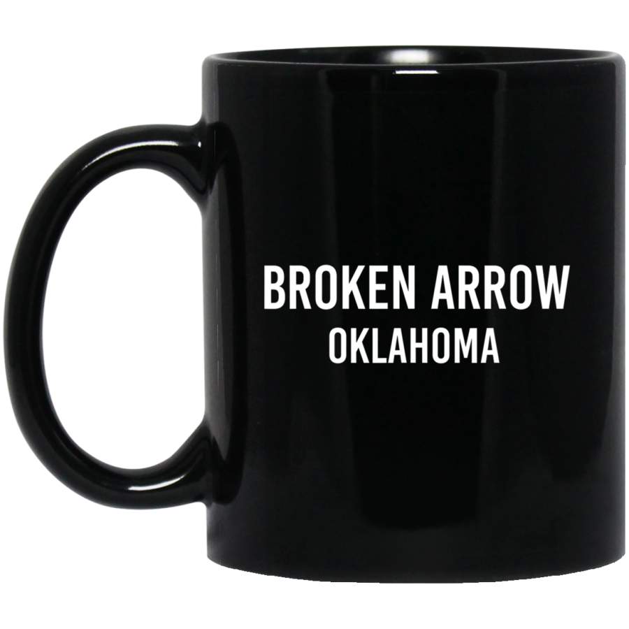 BROKEN ARROW OKLAHOMA OK USA Patriotic Vintage Sports Mug 11 oz 15 oz Black Mug