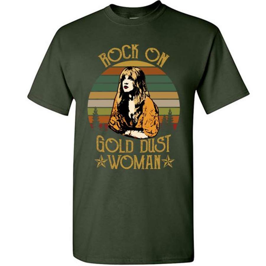 Rock On Gold Dust Woman, Classic Vintage Retro Design – Gildan Short Sleeve Shirt