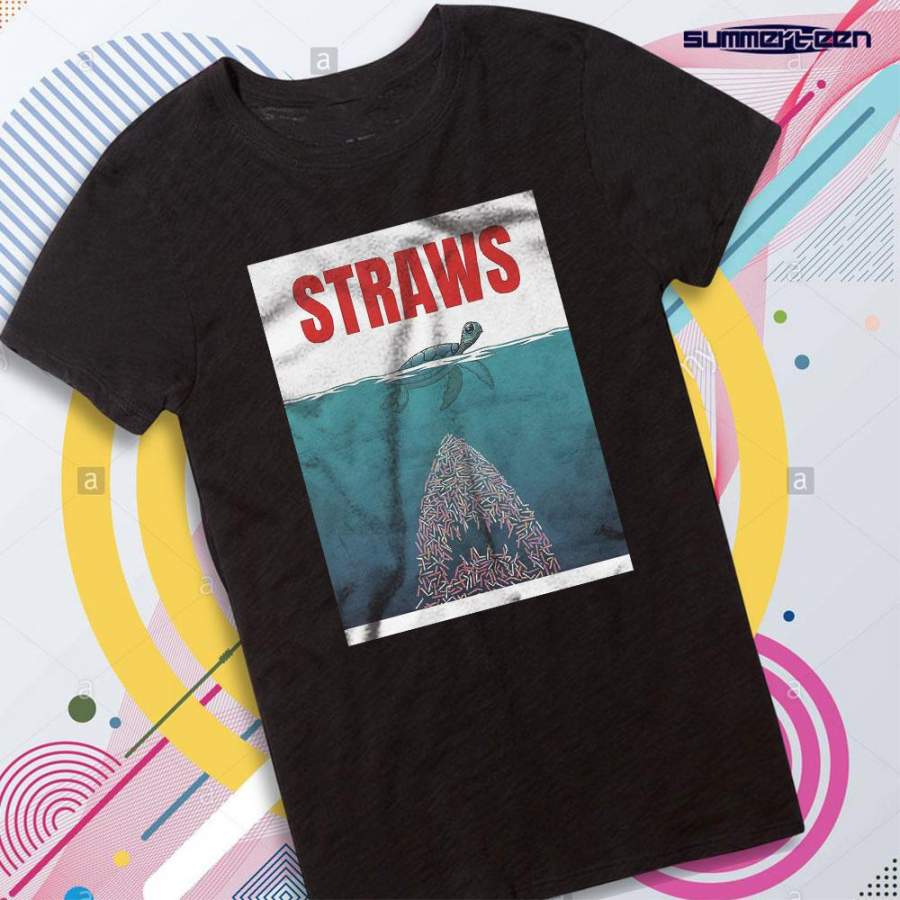 Straws shark Women’s T shirt