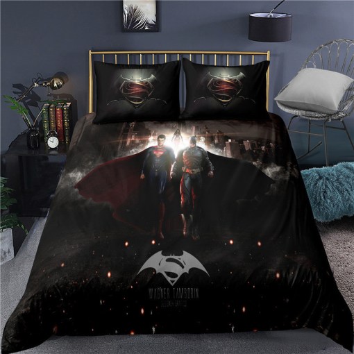 Super Hero Superman 4 Duvet Cover Pillowcase Home Decor 3D Bedding Set 6