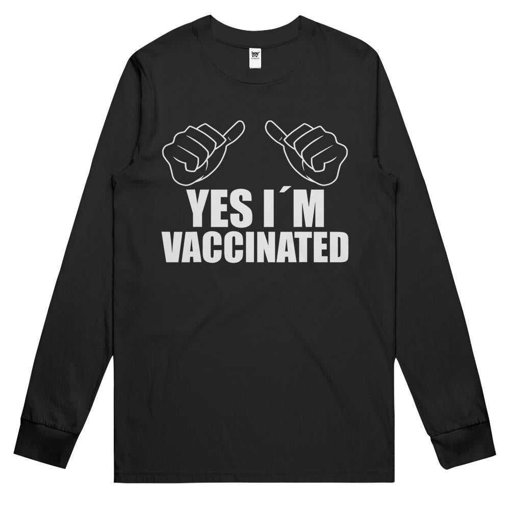 Yes Iam Vaccinated Vaccine 2021 Gift Vaccination Long Sleeve T Shirts