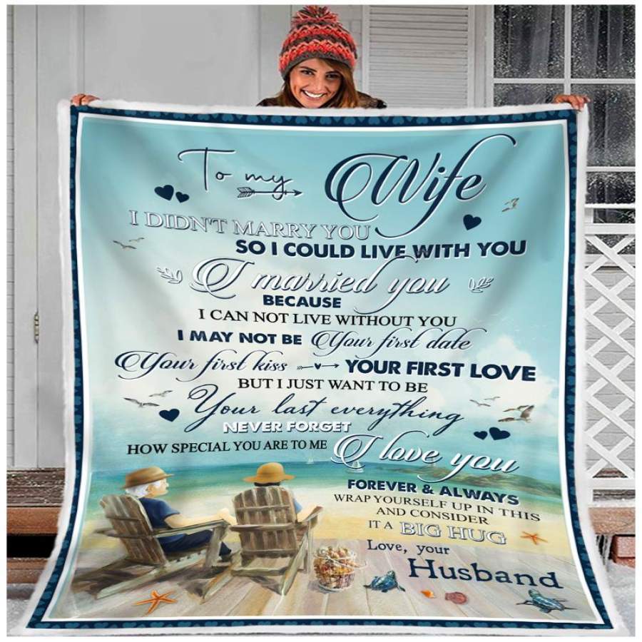 ZALOOO To My Wife Your Last Everything Family Blanket