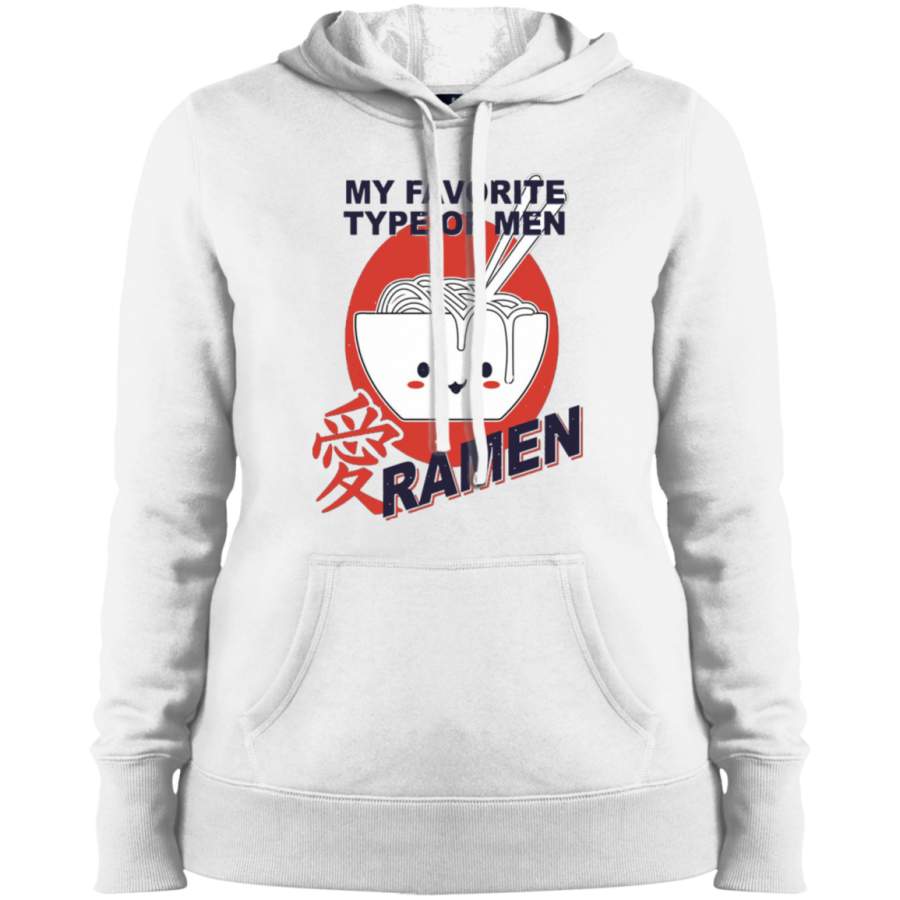 AGR My-favorite-type-of-men-ramen Ladies’ Pullover Hooded Sweatshirt