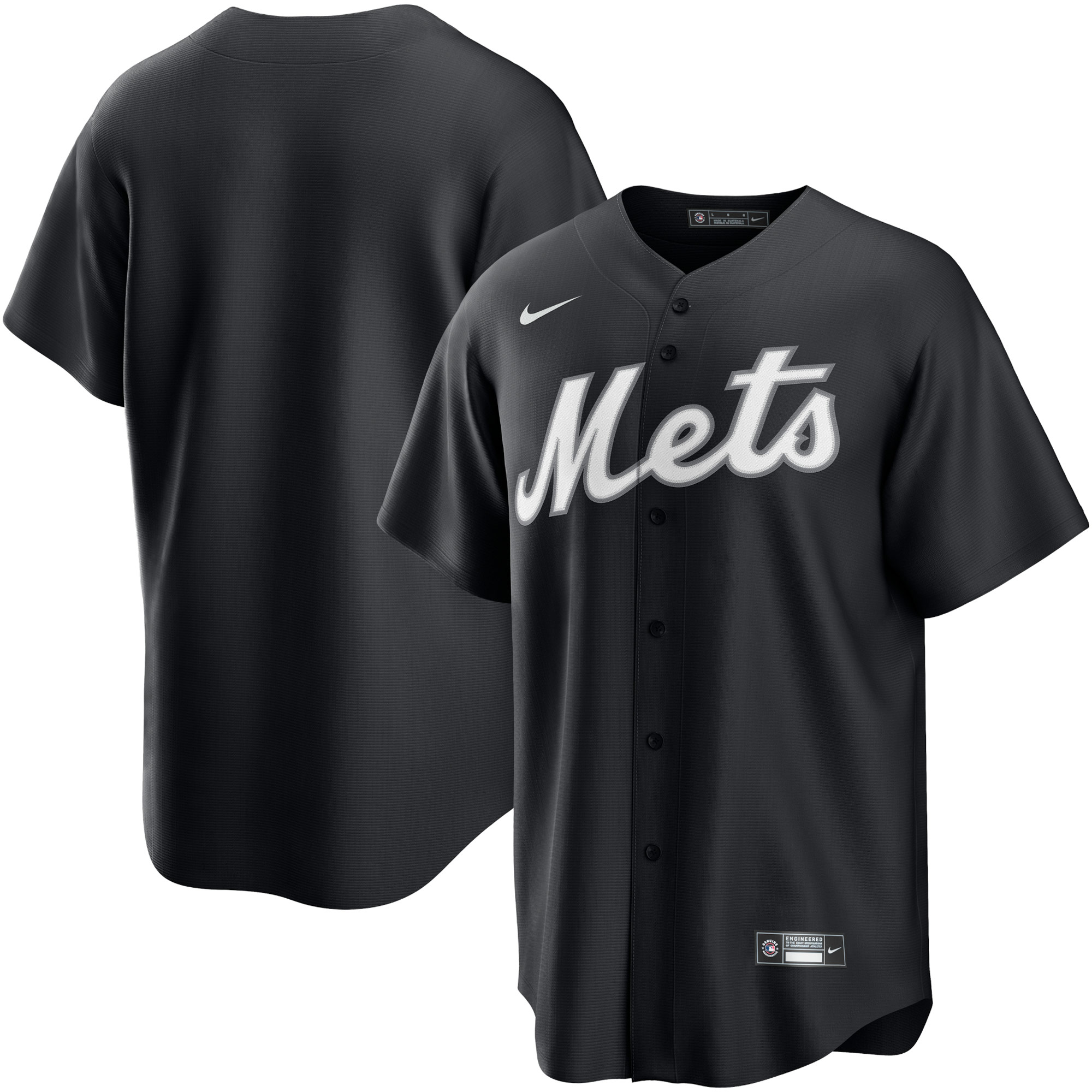 New York Mets Official Replica Jersey – Black/White