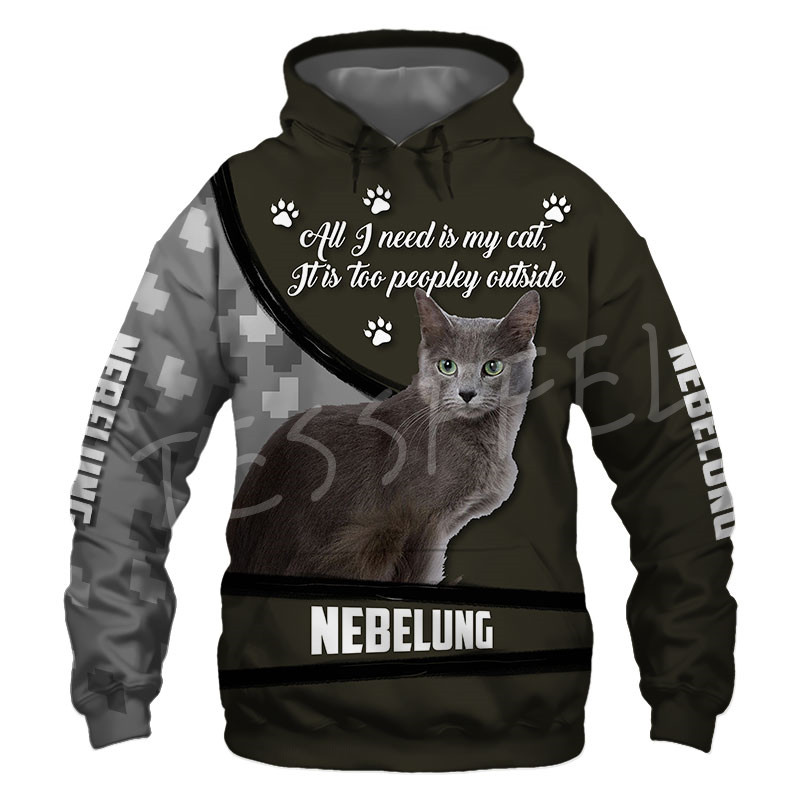 Tessffel Cute Cat 3D Printed New Men’s Hoodies Camo Harajuku Zipper Hooded Casual Sweatshirt Unisex Hip Hop Streetwear Style-21 alx