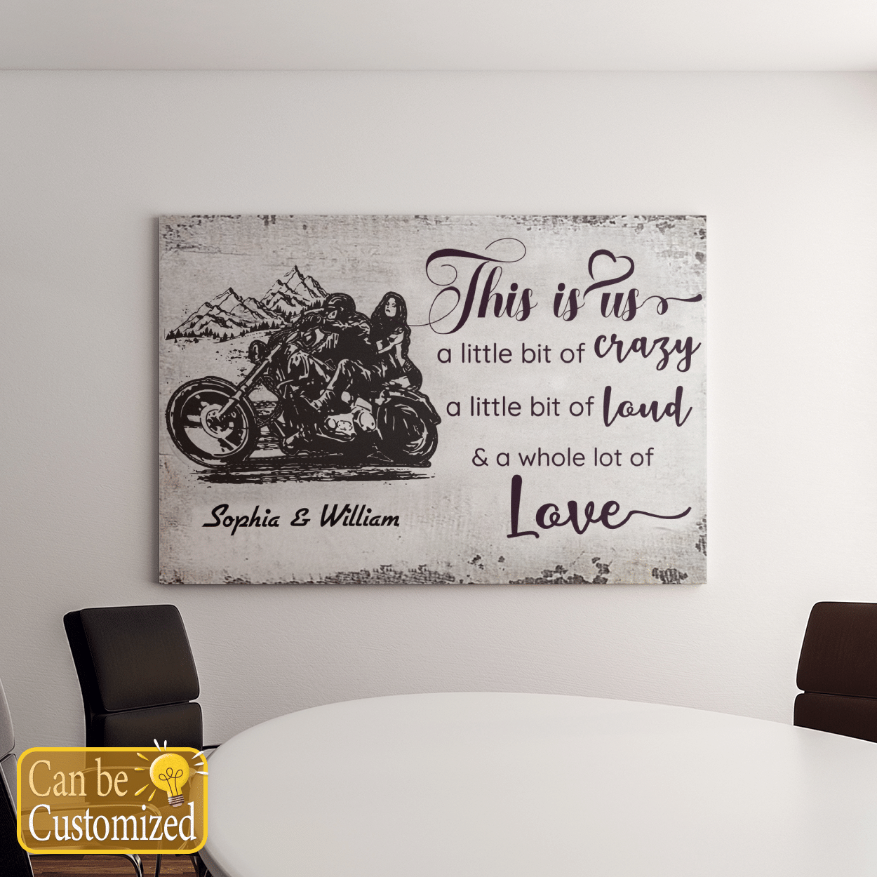 Personalized This Is Us Driving Skull Couple Canvas / Posters For Skull Lovers